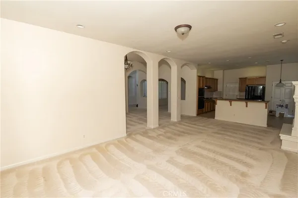 a view of a hallway with entryway