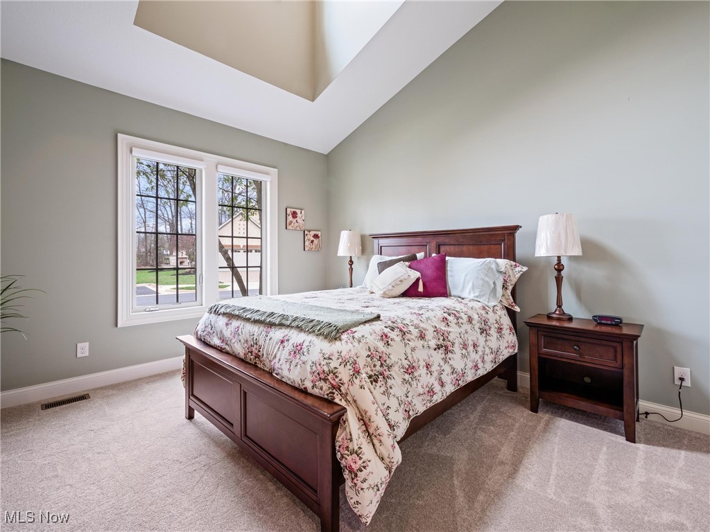 5349 Slater Ridge Westerville, OH 43082 - Photo 3 of 50 Carpeted bedroom with baseboards and lofted ceiling