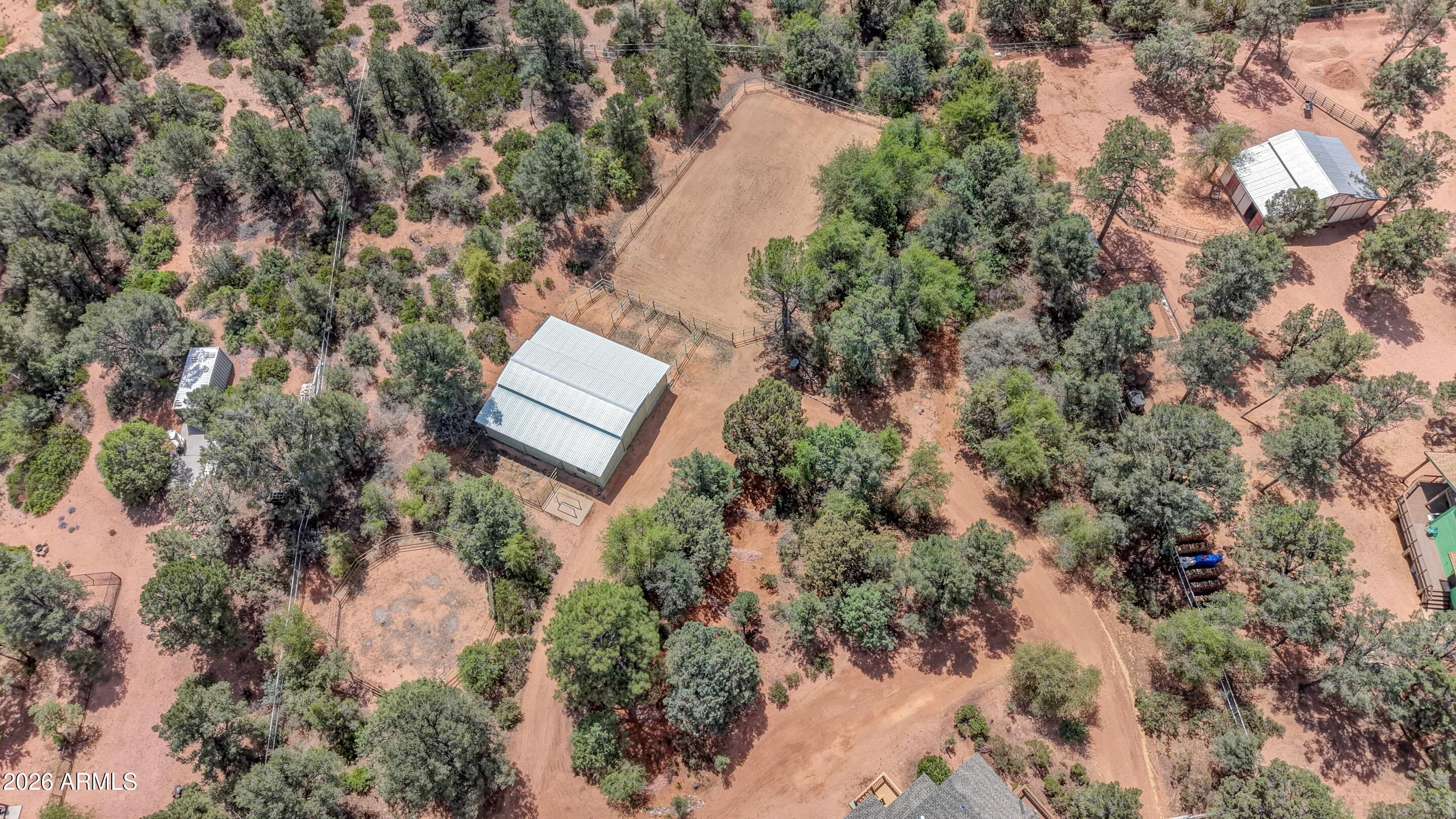 1405 East Graham Rnch Trail Payson, AZ 85541 - Photo 39 of 46 an aerial view of a house with a yard and lake view