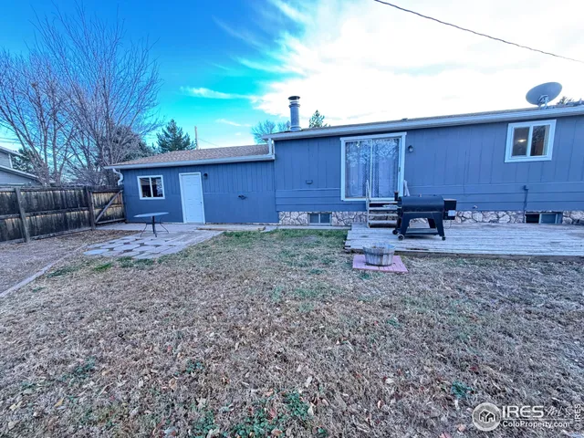 a backyard of a house