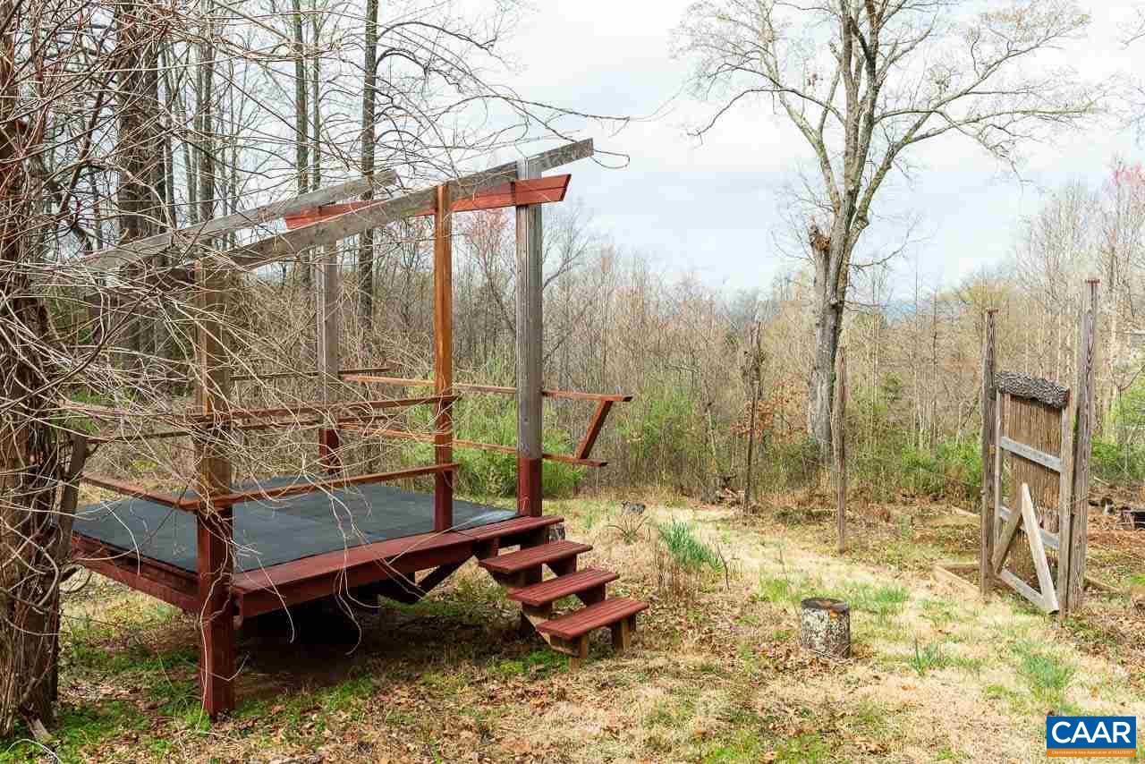 300 Turkey Ridge Road Charlottesville, VA 22903 - Photo 29 of 39 a backyard of a house with table and chairs