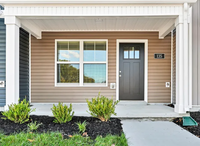 a front view of a house