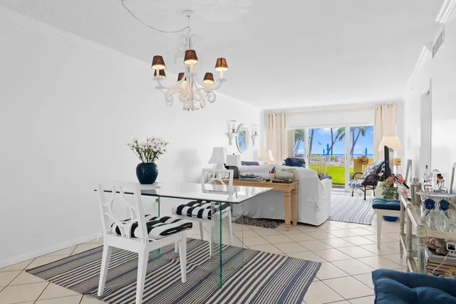 a view of a dining room and livingroom