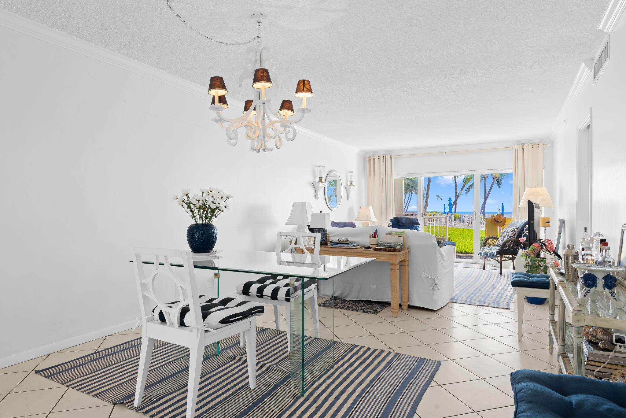 3101 South Ocean Boulevard, Unit 102 Highland Beach, FL 33487 - Photo 5 of 19 a view of a dining room and livingroom