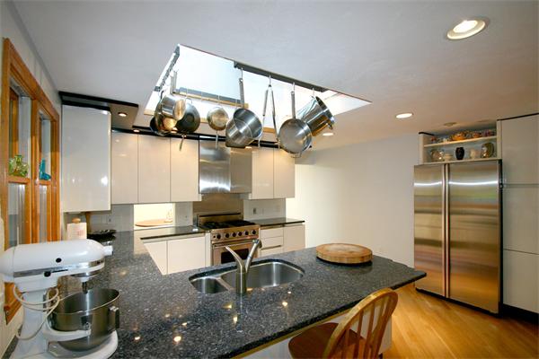 8 Longfellow Road Wayland, MA 01778 - Photo 8 of 24 a kitchen with refrigerator and window