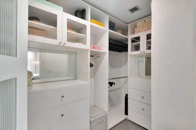 a view of walk in closet