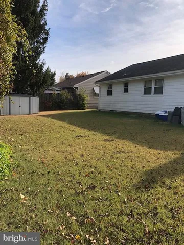 a backyard of a house