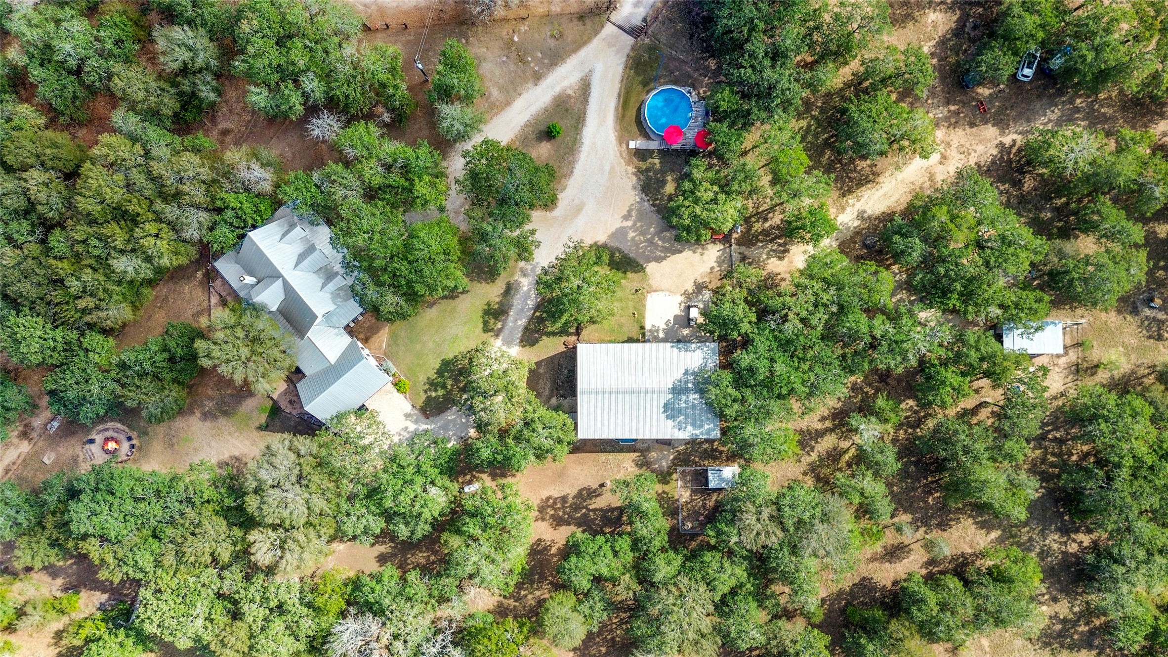 412 Woody Hollow Road Luling, TX 78648 - Photo 33 of 33 Aerial view of property and surrounding area