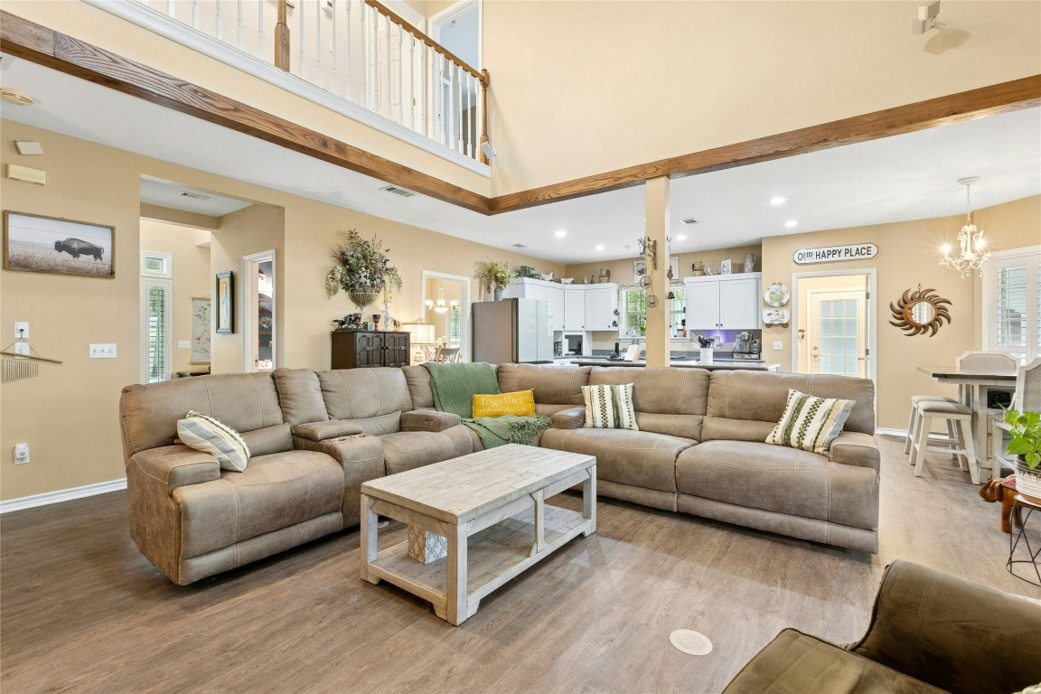 412 Woody Hollow Road Luling, TX 78648 - Photo 10 of 39 a living room with furniture and a large window