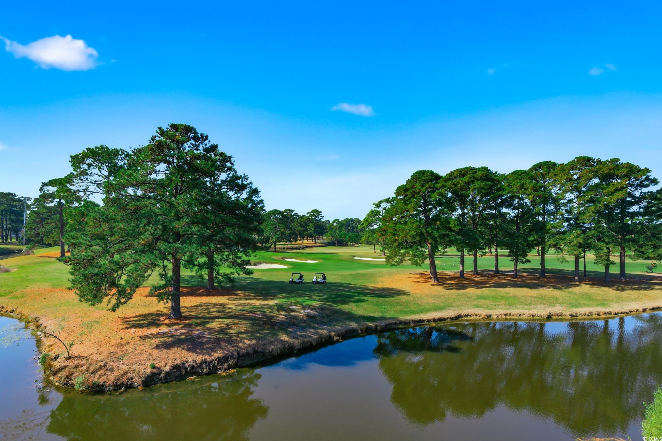 4839 Carnation Circle, Unit 305 Myrtle Beach, SC 29577 - Photo 20 of 24 View of home's community featuring a water view, view of golf course, and a lawn