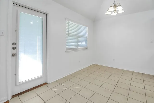 a view of an empty room