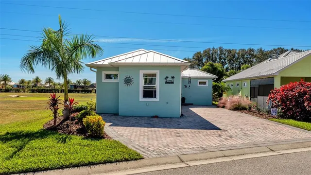 a view of a house with a patio
