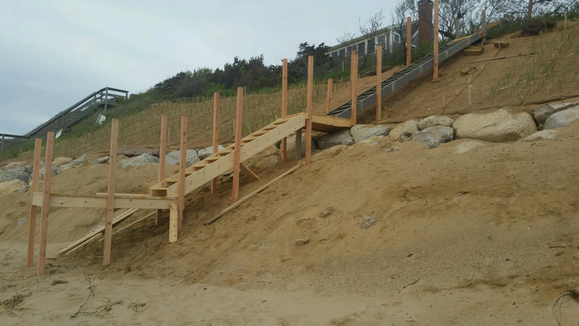 385 Shurtleff Road Eastham, MA 02642 - Photo 33 of 34 stairs almost done may 2017