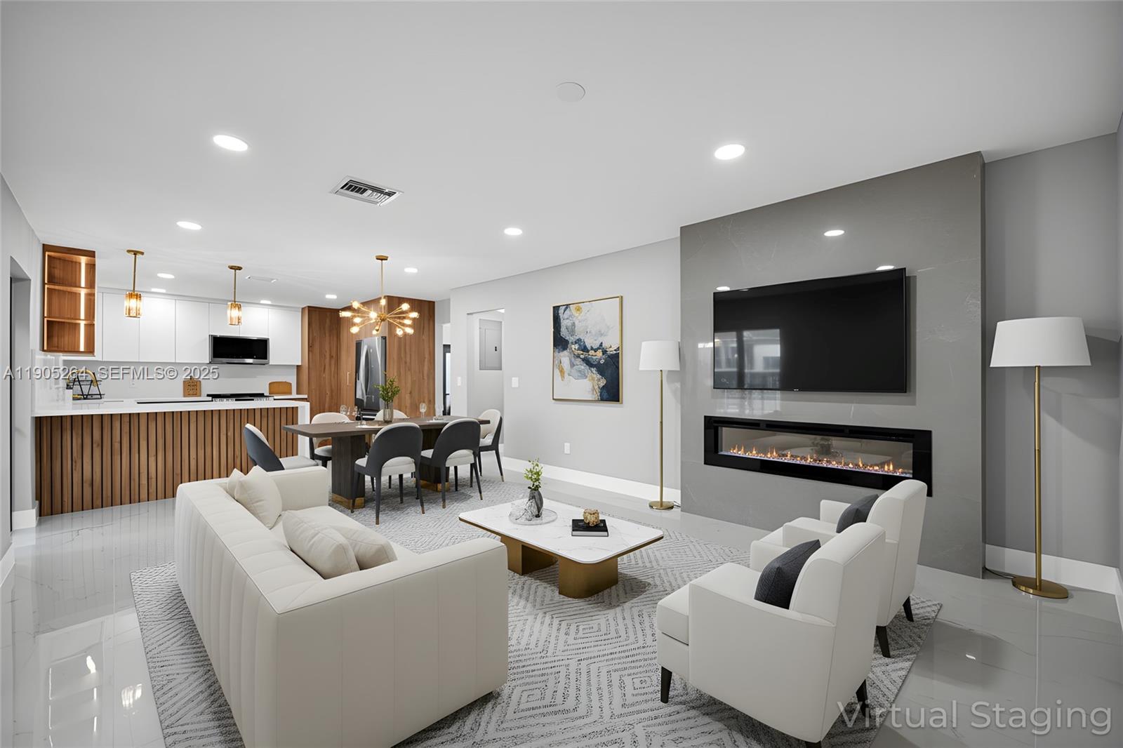 10823 Southwest 147th Court Miami, FL 33196 - Photo 4 of 100 a living room with furniture and a flat screen tv