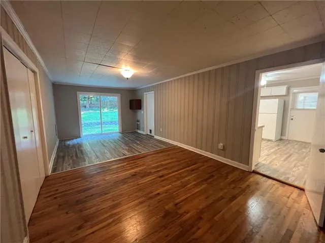 a view of an empty room and window