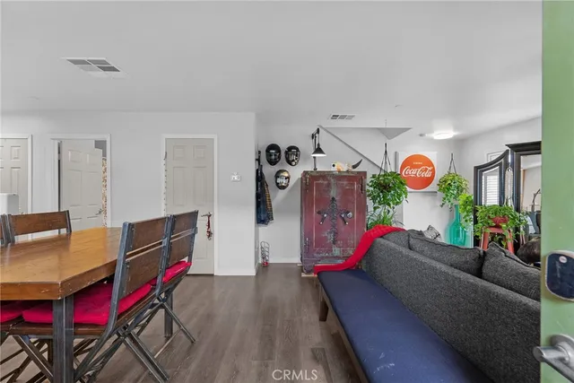 a living room with furniture and window