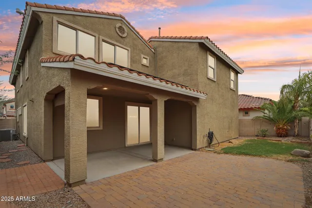 a front view of a house