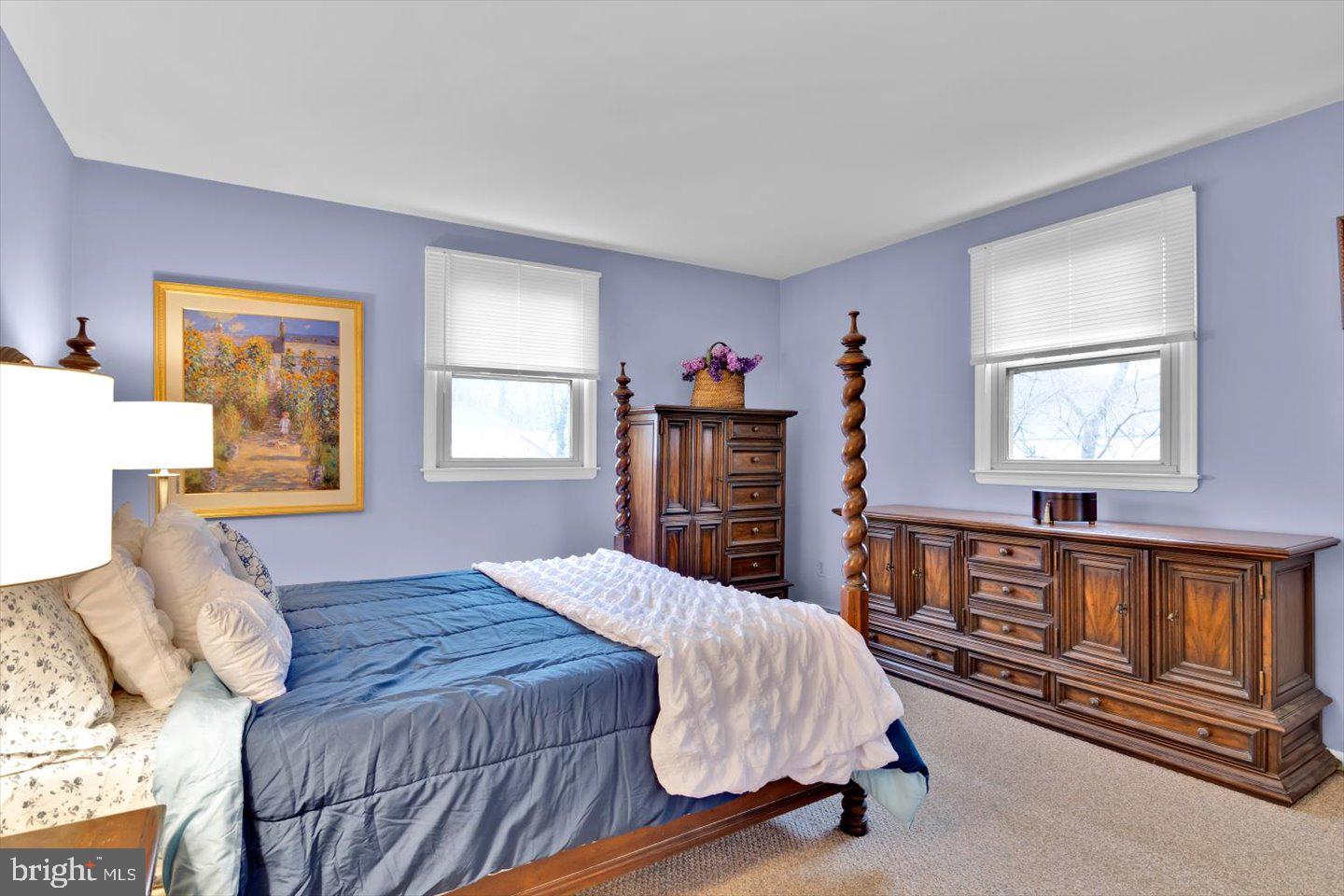 123 Hart Road Cherry Hill, NJ 08034 - Photo 47 of 57 a bedroom with a bed and a dresser with wooden floor