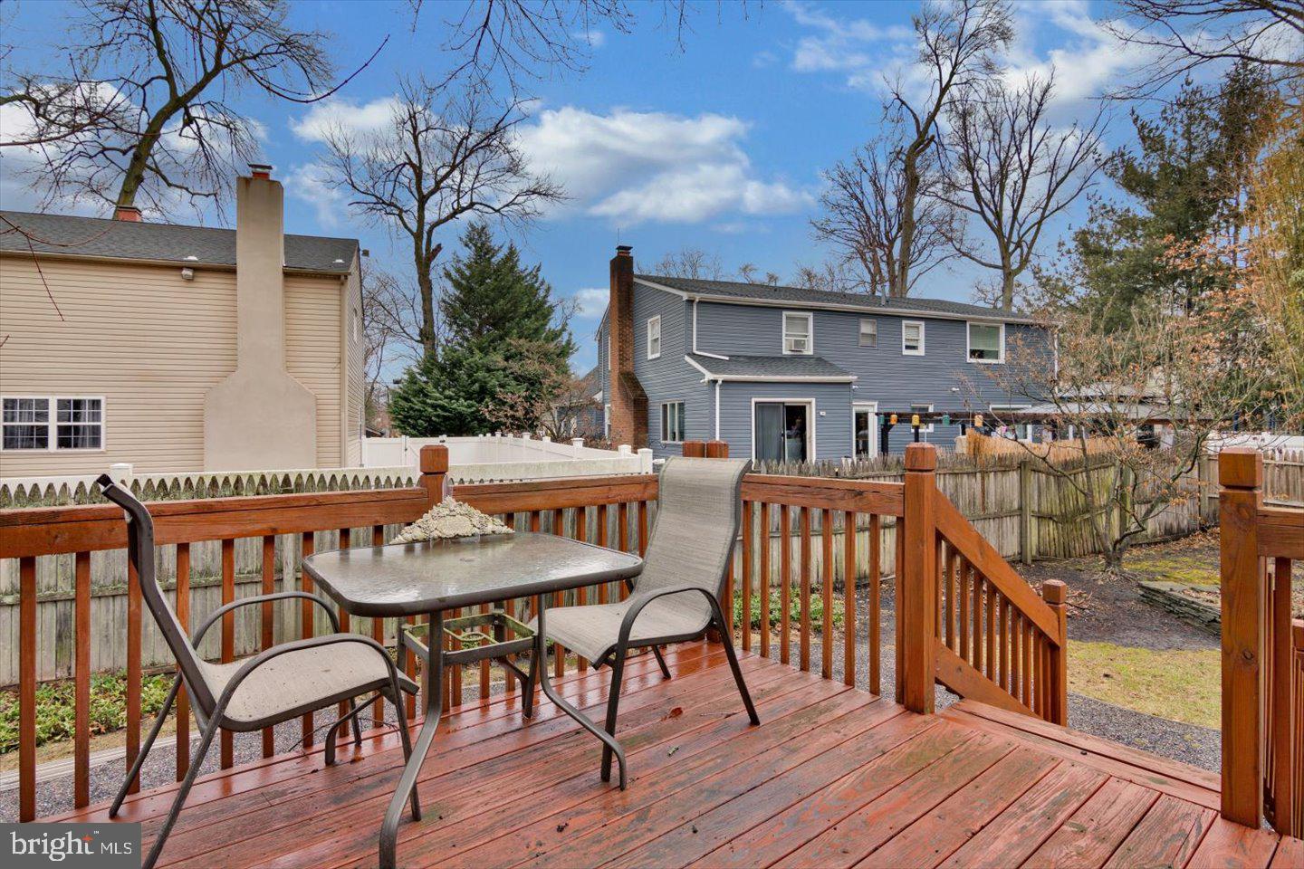 123 Hart Road Cherry Hill, NJ 08034 - Photo 52 of 57 a view of a chair and table on the deck