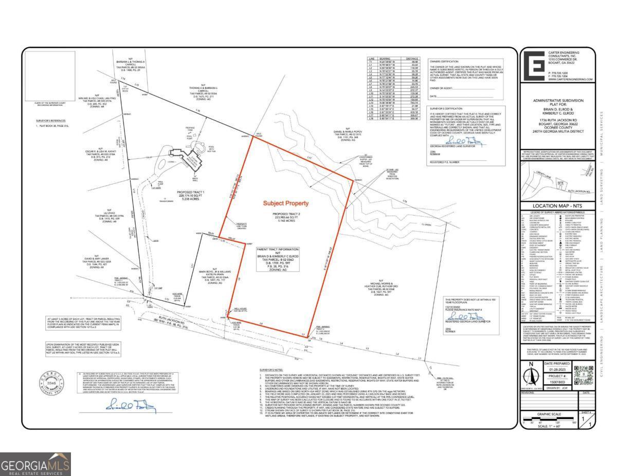 0 Ruth Jackson Road Bogart, GA 30622 - Photo 2 of 2 a black and white photo of a living room