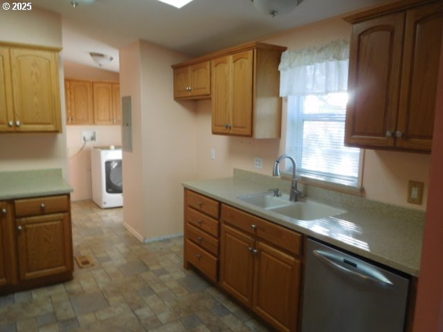724 North 4th Street Athena, OR 97813 - Photo 5 of 17 a kitchen with a sink and a refrigerator