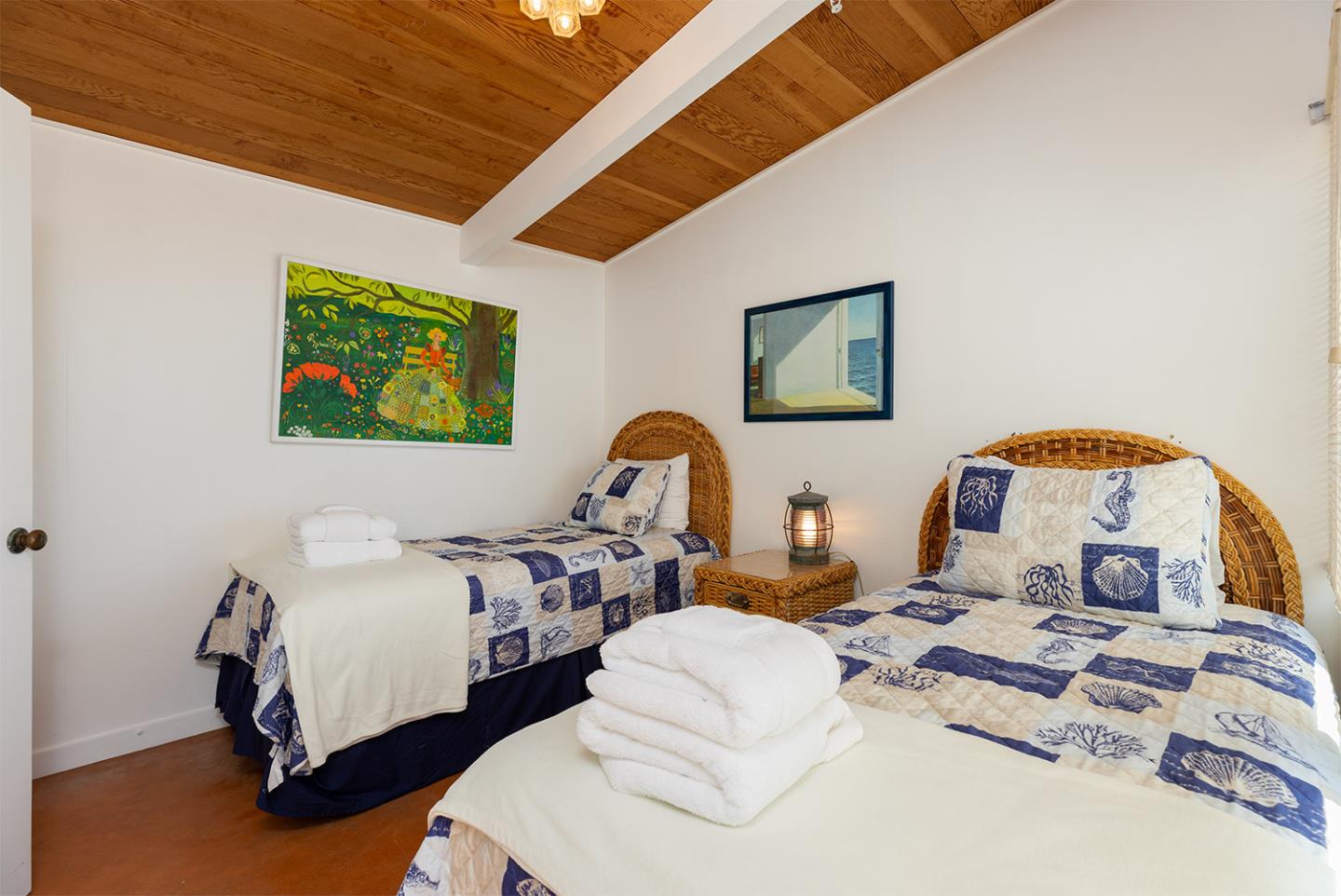 739 Las Olas Drive Aptos, CA 95003 - Photo 23 of 31 a bedroom with two beds and a painting on the wall