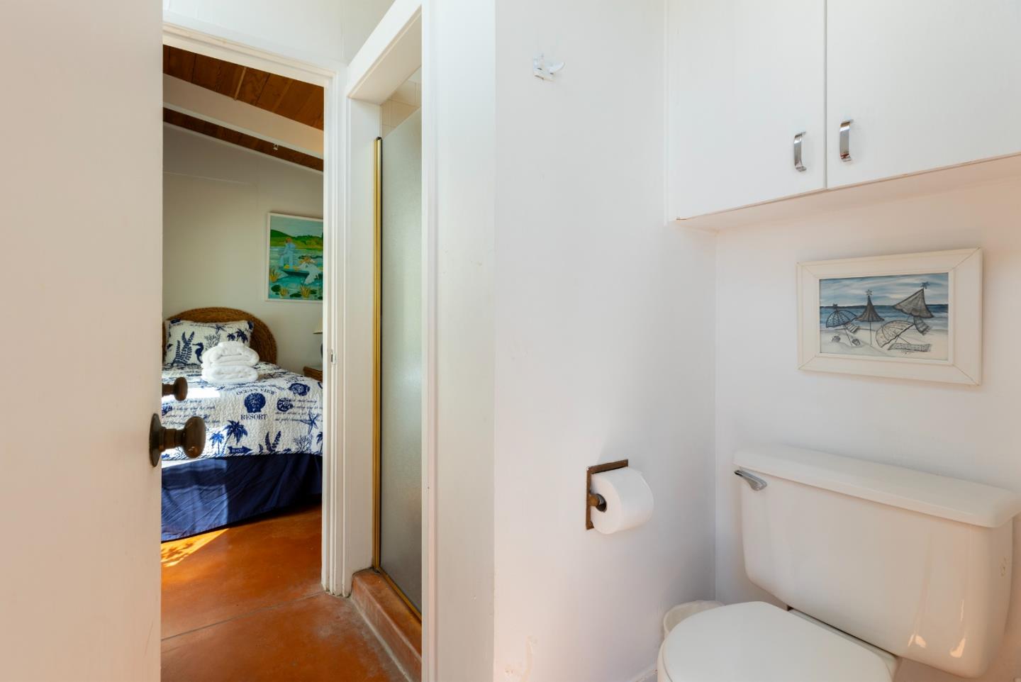 739 Las Olas Drive Aptos, CA 95003 - Photo 24 of 31 a en suite bathroom with a toilet sink and mirror