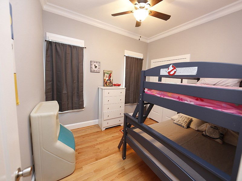 514 Worth Street Raleigh, NC 27601 - Photo 9 of 17 Secondary bedroom large enough for bunk beds! Bedroom