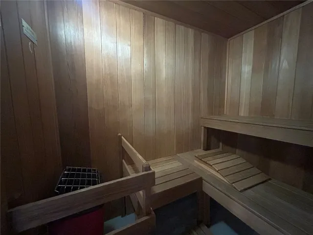a view of wooden stair