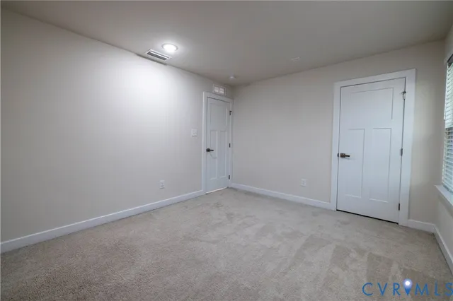 a view of hallway with stairs