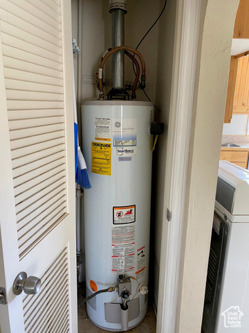 247 West 400 North, Unit 1 Moab, UT 84532 - Photo 26 of 27 Utilities featuring water heater and washer / clothes dryer