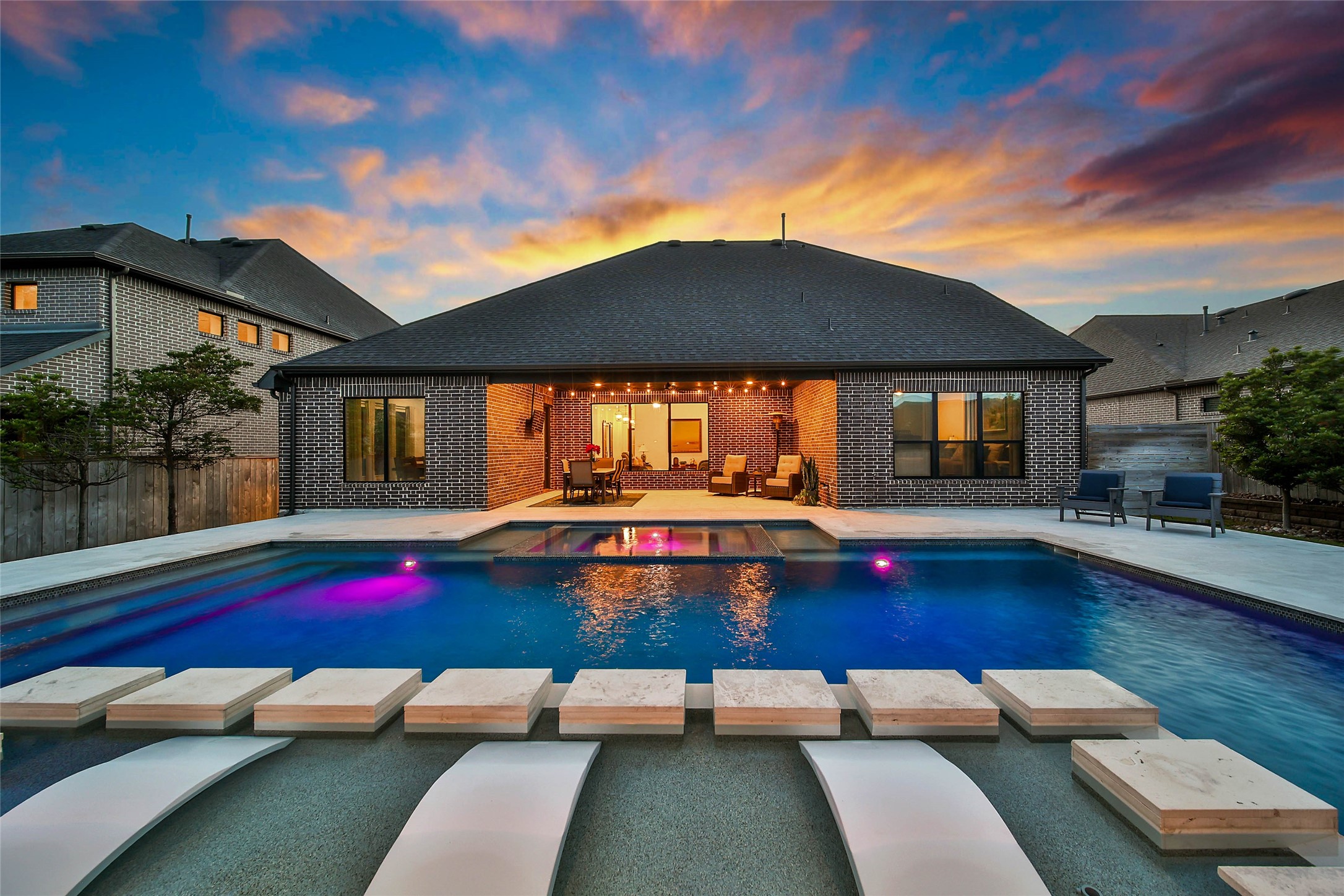 1015 Oak Briar Lane Conroe, TX 77384 - Photo 47 of 50 a view of swimming pool with seating area