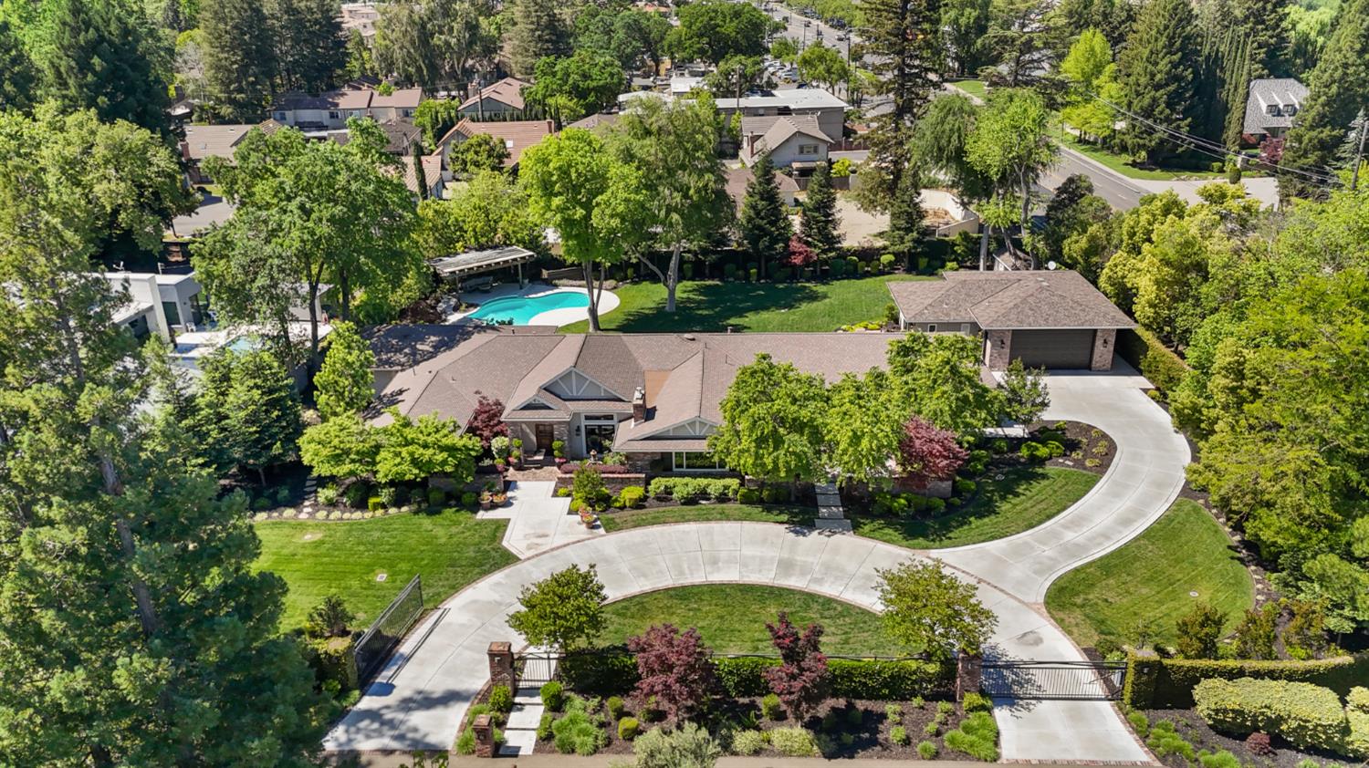 495 Bret Harte Road Sacramento, CA 95864 - Photo 1 of 84 an aerial view of a house with garden space and a street view