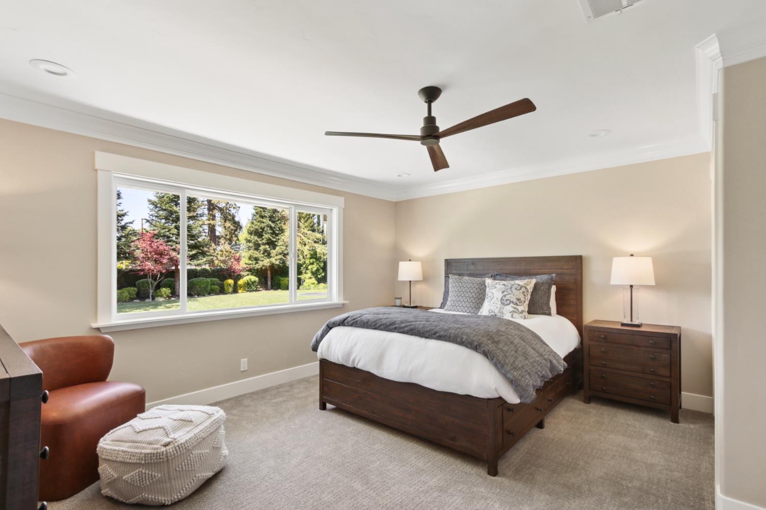 495 Bret Harte Road Sacramento, CA 95864 - Photo 37 of 84 a bedroom with a bed and a large window