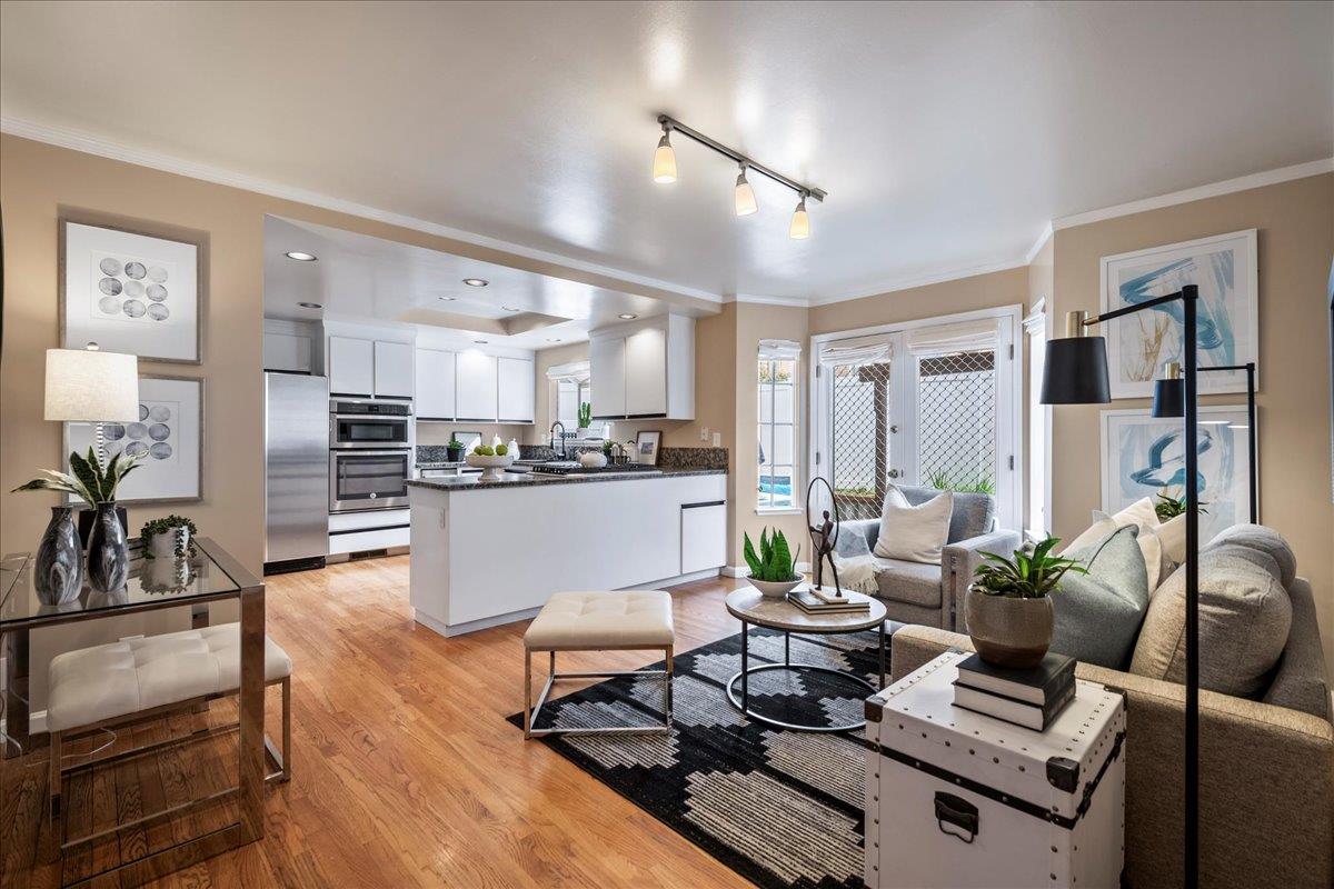 36 Holmes Drive San Jose, CA 95127 - Photo 3 of 29 a living room with furniture and kitchen view