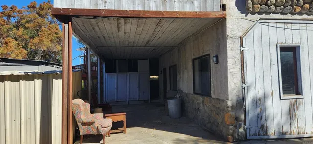 a view of outdoor space and porch
