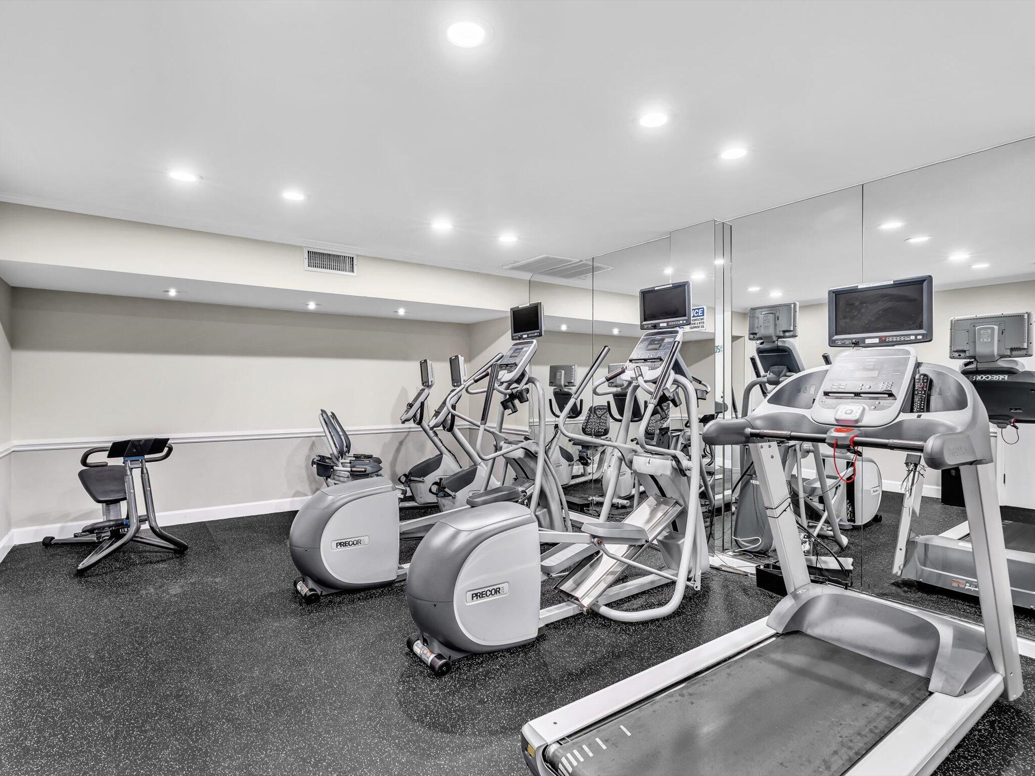 3300 South Ocean Boulevard, Unit 108S Palm Beach, FL 33480 - Photo 56 of 66 a view of a room with gym equipment