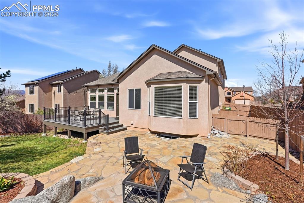 10744 Rhinestone Drive Colorado Springs, CO 80908 - Photo 43 of 50 a view of a house with backyard and garden