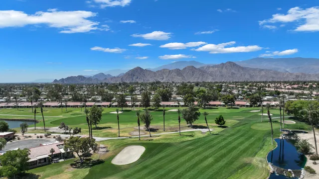 a view of a lake with a mountain in the background