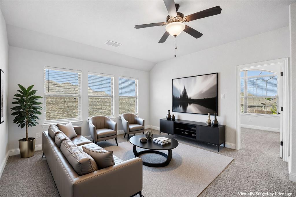 117 Joshua Tree Court Forney, TX 75126 - Photo 20 of 29 a living room with furniture and a flat screen tv