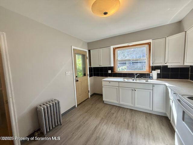 508 Harrison Avenue Scranton, PA 18510 - Photo 4 of 10 a kitchen with granite countertop a sink cabinets and wooden floor