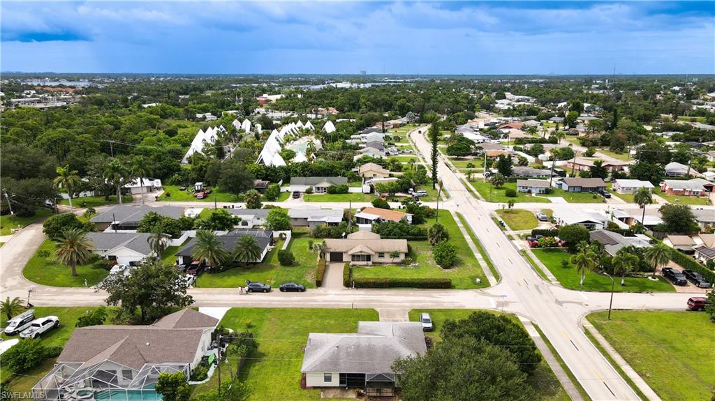 7233 Coolidge Road Fort Myers, FL 33967 - Photo 35 of 36 an aerial view of residential houses and outdoor space