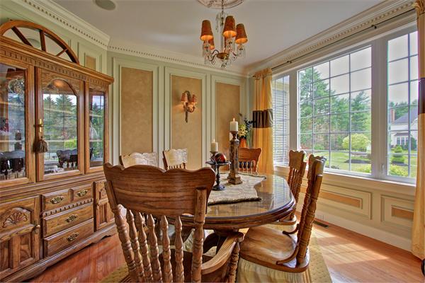 9 Riverbend Road Upton, MA 01568 - Photo 14 of 30 a view of a dining room with furniture window and outside view
