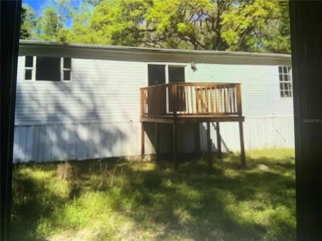 a backyard of a house