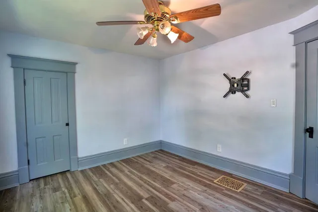 wooden floor in an empty room