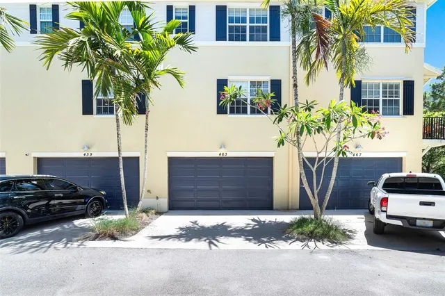 a car parked in front of a house