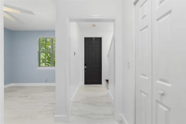 wooden floor and closet in a room