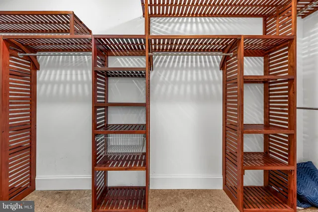 a view of a town with palm trees