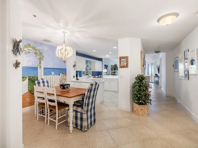 a view of a dining room and livingroom view