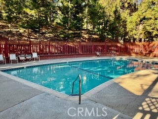 872 Sierra Vista Drive Twin Peaks, CA 92391 - Photo 34 of 37 a view of a swimming pool with a patio